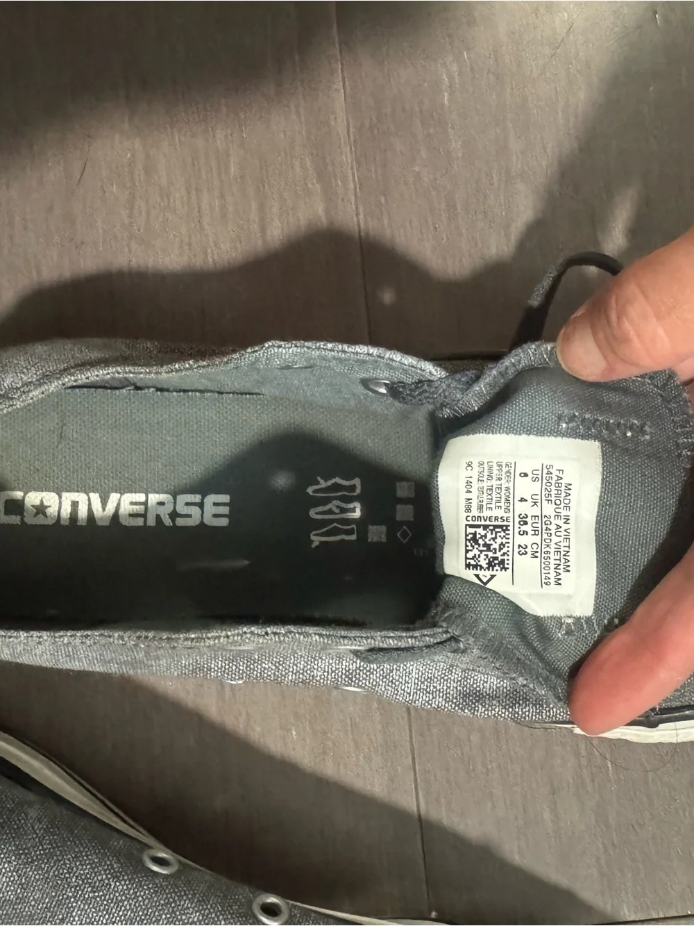 Converse Kids denim and White Low-Top Canvas Sneakers